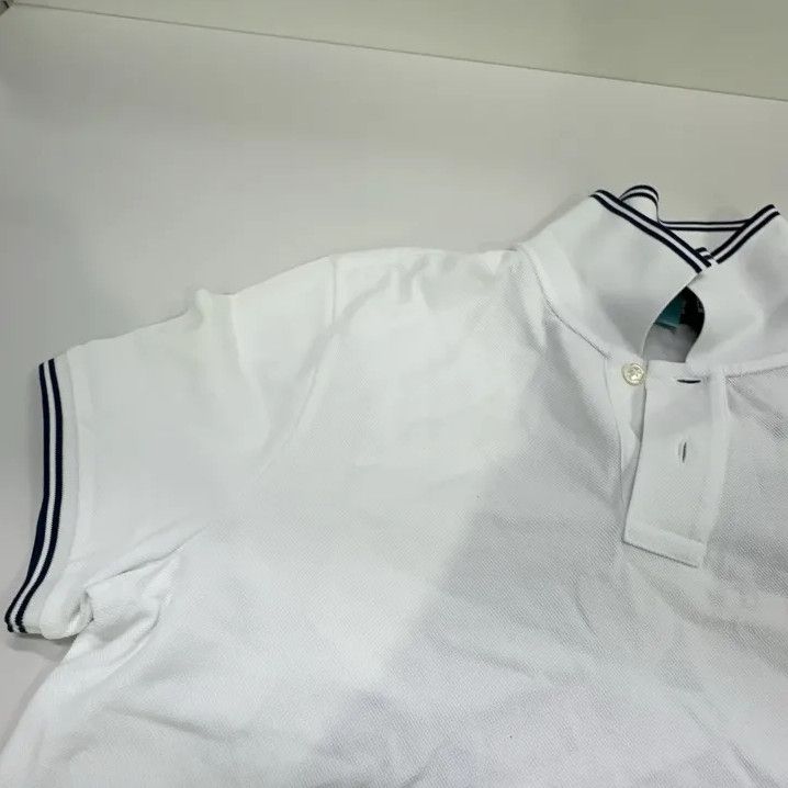 Moncler Moncler FW21 Slim Fit Logo Stripe Cotton Polo Shirt Size US M / EU 48-50 / 2 - 10 Thumbnail