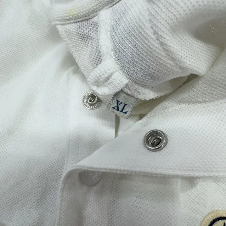 Moncler Moncler White Long-Sleeve Casual Polo T-Shirt Size US XL / EU 56 / 4 - 5 Thumbnail