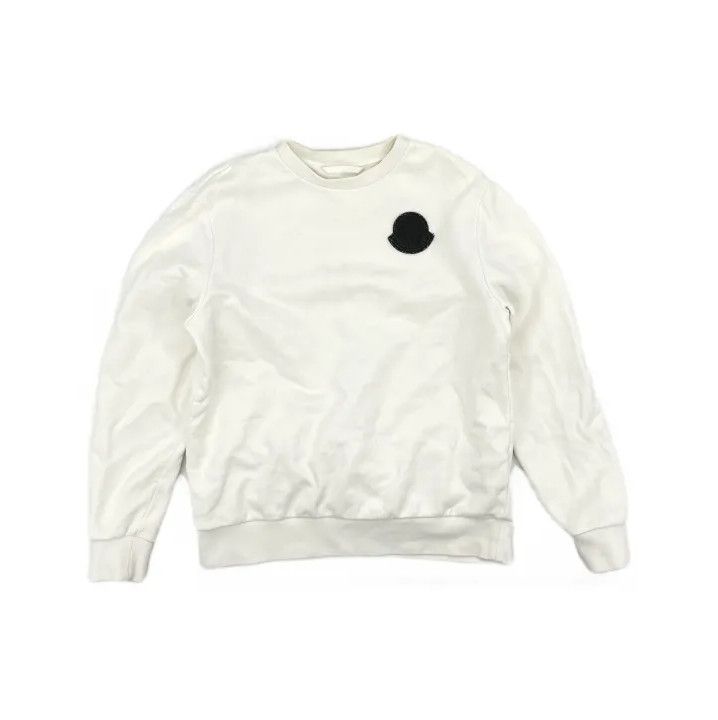 Moncler Moncler Men's Logo Patch Crewneck Sweatshirt Size US L / EU 52-54 / 3 - 2 Thumbnail