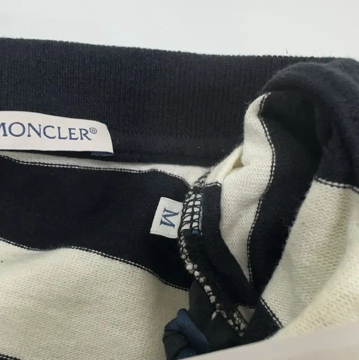 Moncler Moncler Logo Half-Zip Stripe Short-Sleeve Top Size US M / EU 48-50 / 2 - 5 Thumbnail