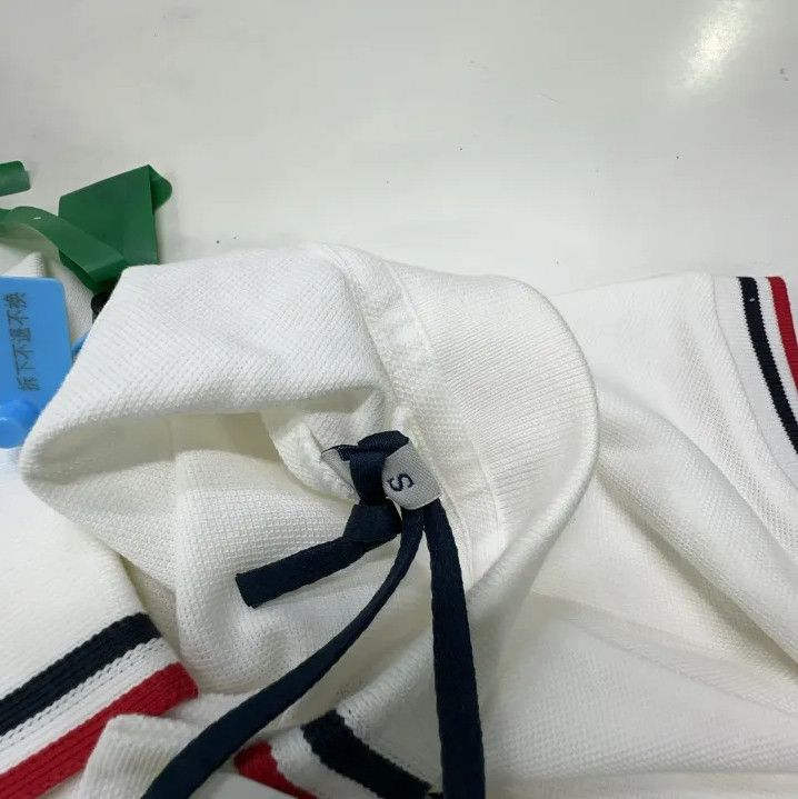 Moncler Moncler Men's Letter Logo Stripe Short Sleeve Polo Size US S / EU 44-46 / 1 - 8 Thumbnail