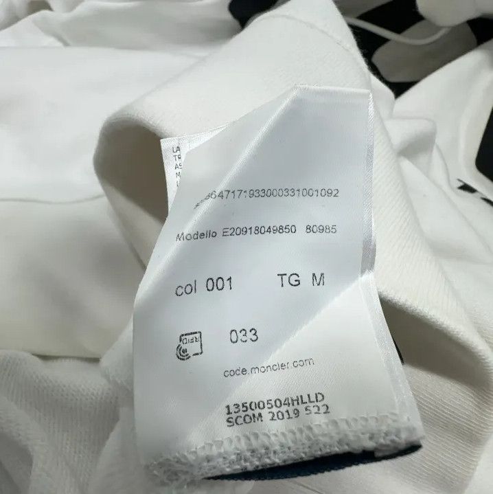 Moncler Moncler Logo Letter Pattern Men's White Hoodie Size US M / EU 48-50 / 2 - 4 Thumbnail