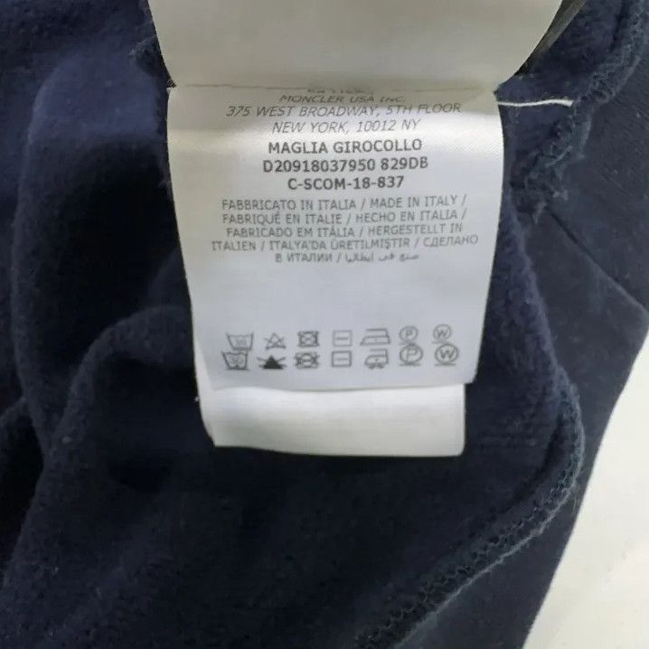 Moncler Moncler Navy Long-Sleeve Sweatshirt Size US XL / EU 56 / 4 - 6 Thumbnail