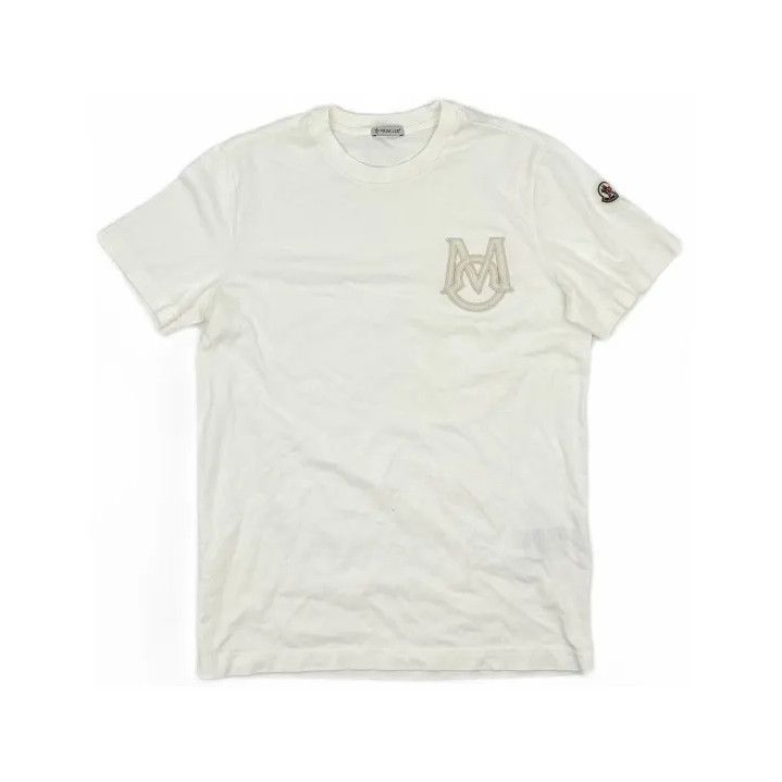 Moncler Moncler Solid Logo Short-Sleeve T-Shirt Size US M / EU 48-50 / 2 - 2 Thumbnail