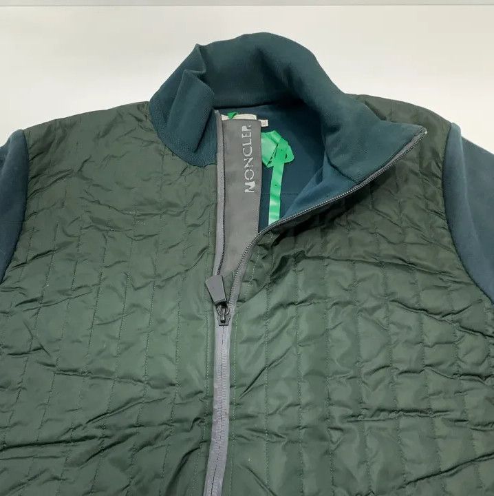 Moncler Moncler Men's Green Zip Long-Sleeve Jacket Size US XL / EU 56 / 4 - 7 Thumbnail