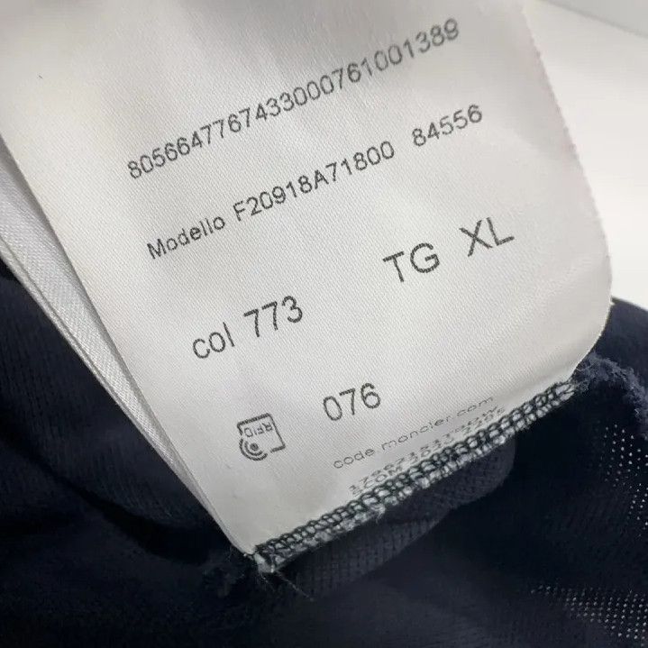 Moncler Moncler Logo Solid Casual Short Sleeve Polo Size US XL / EU 56 / 4 - 4 Thumbnail