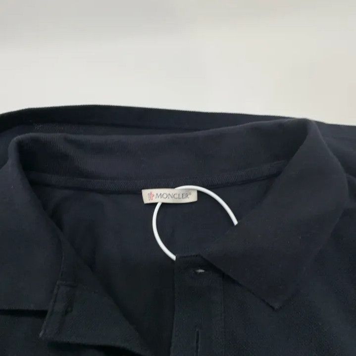 Moncler Moncler Solid Short-Sleeve Polo Shirt Size US XL / EU 56 / 4 - 7 Thumbnail