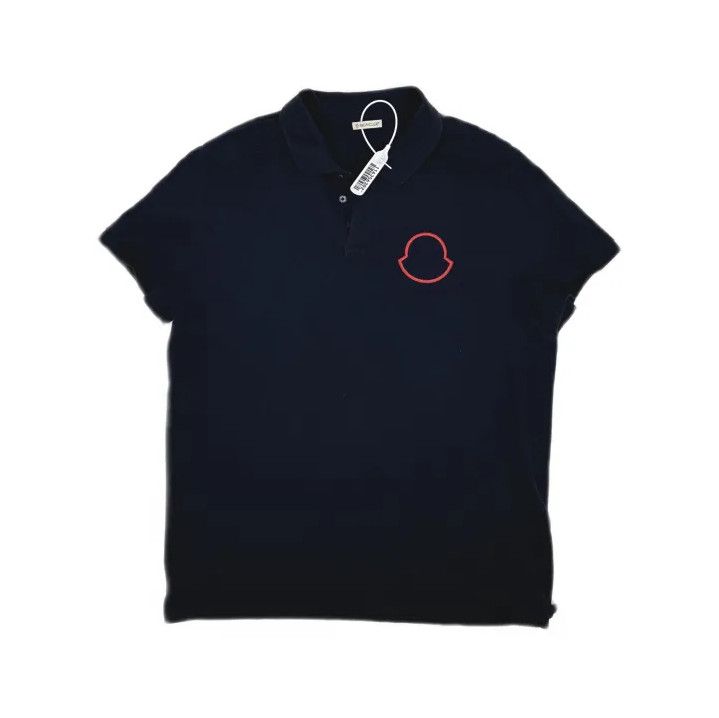 Moncler Moncler Solid Short-Sleeve Polo Shirt Size US XL / EU 56 / 4 - 2 Thumbnail