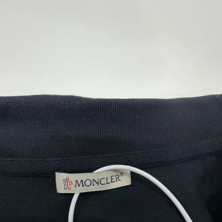 Moncler Moncler Solid Short-Sleeve Polo Shirt Size US XL / EU 56 / 4 - 4 Thumbnail