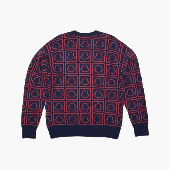 Moncler Moncler FW21 Patterned Loose Long-Sleeve Sweater Size US M / EU 48-50 / 2 - 3 Thumbnail