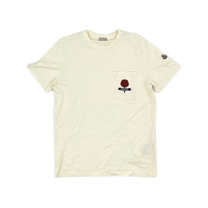 Moncler Moncler Men's Chest Daisy Short Sleeve T-Shirt Size US L / EU 52-54 / 3 - 2 Thumbnail