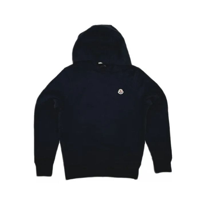 Moncler Moncler Men's Solid Logo Patch Hooded Sweatshirt Size US XS / EU 42 / 0 - 2 Thumbnail