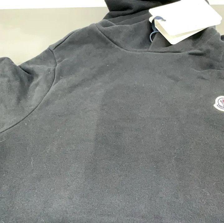 Moncler Moncler Men's Solid Logo Patch Hooded Sweatshirt Size US XS / EU 42 / 0 - 9 Thumbnail
