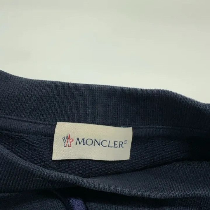 Moncler Moncler FW21 Logo Embroidered Cotton Crewneck Sweatshirt Size US L / EU 52-54 / 3 - 5 Thumbnail