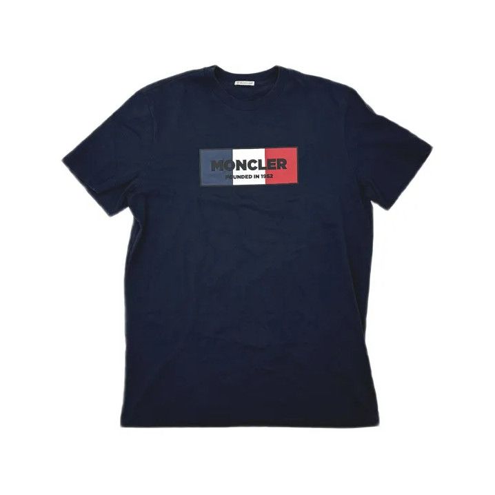 Moncler Moncler Men's Logo Short-Sleeve T-Shirt Size US XL / EU 56 / 4 - 2 Thumbnail