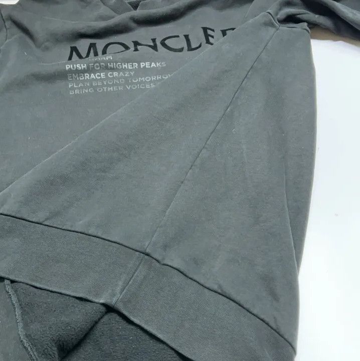 Moncler Moncler Flocked Logo Crewneck Long Sleeve Sweatshirt Size US XXL / EU 58 / 5 - 14 Thumbnail