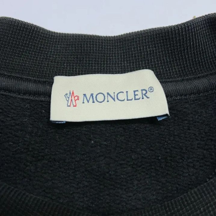 Moncler Moncler Flocked Logo Crewneck Long Sleeve Sweatshirt Size US XXL / EU 58 / 5 - 4 Thumbnail