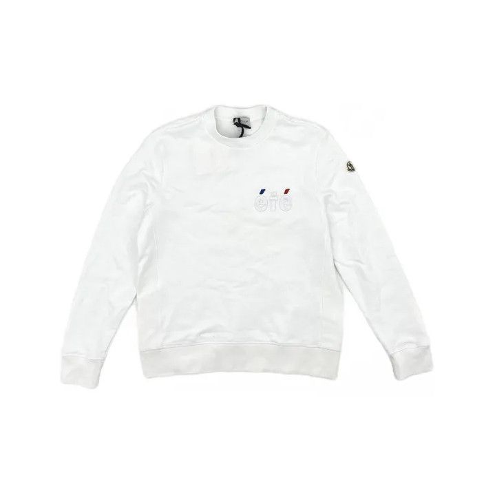 Moncler Moncler Men's Logo Embroidered Long-Sleeve Sweatshirt Size US M / EU 48-50 / 2 - 2 Thumbnail