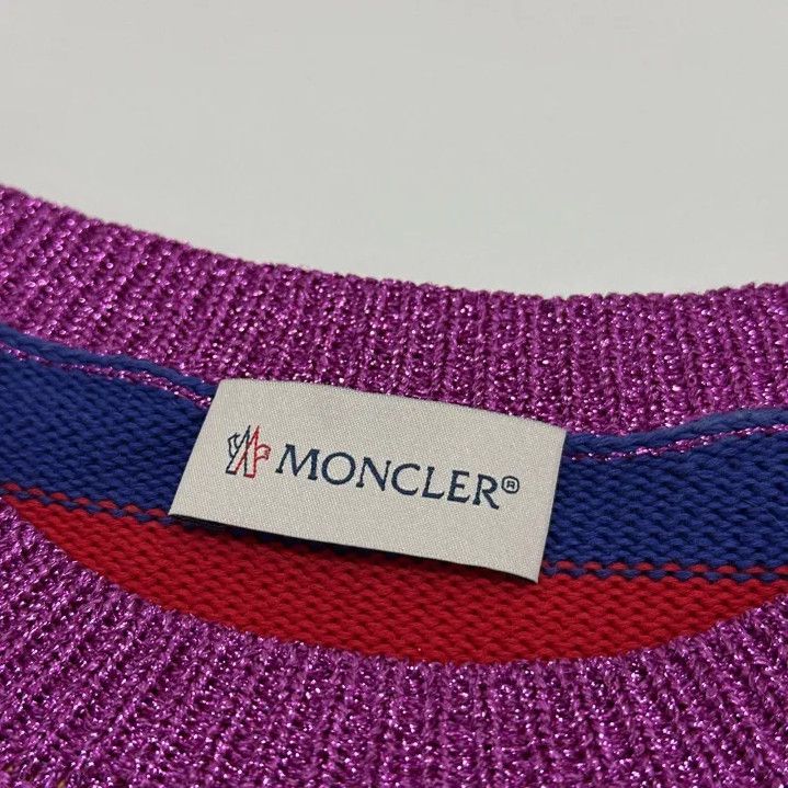 Moncler Moncler Striped Logo Crewneck Long-Sleeve Knit Sweater Size US XS / EU 42 / 0 - 4 Thumbnail