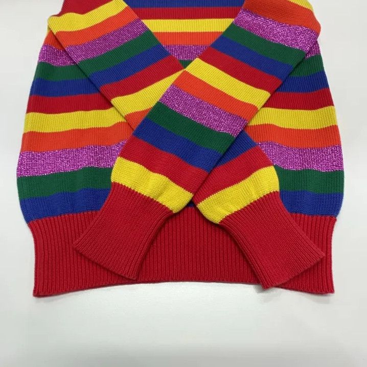 Moncler Moncler Striped Logo Crewneck Long-Sleeve Knit Sweater Size US XS / EU 42 / 0 - 7 Thumbnail
