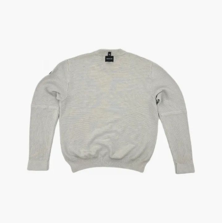 Moncler Moncler Men's Solid Crew Neck Long-Sleeve Knit Size US L / EU 52-54 / 3 - 3 Thumbnail