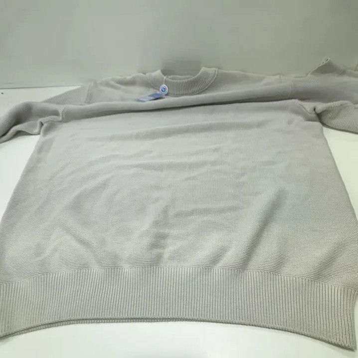 Moncler Moncler Men's Solid Crew Neck Long-Sleeve Knit Size US L / EU 52-54 / 3 - 9 Thumbnail