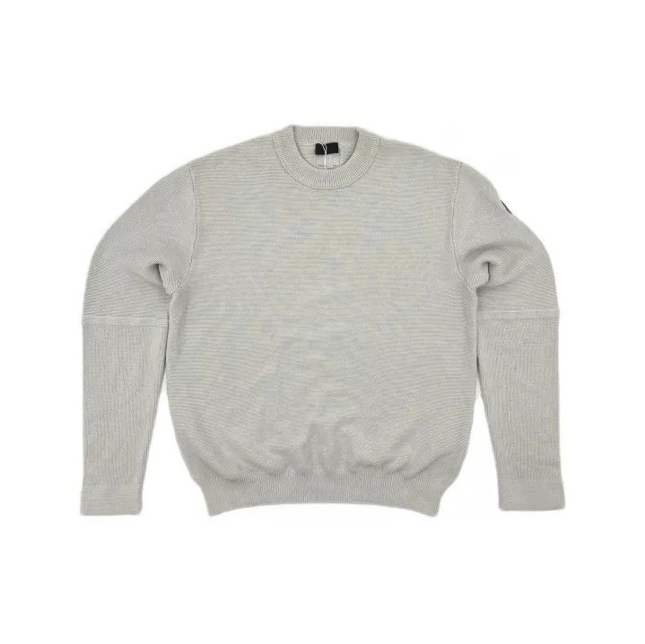 Moncler Moncler Men's Solid Crew Neck Long-Sleeve Knit Size US L / EU 52-54 / 3 - 2 Thumbnail