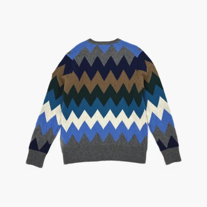 Moncler Moncler Chevron Stripe Logo Unisex Sweater Size US XXL / EU 58 / 5 - 3 Thumbnail