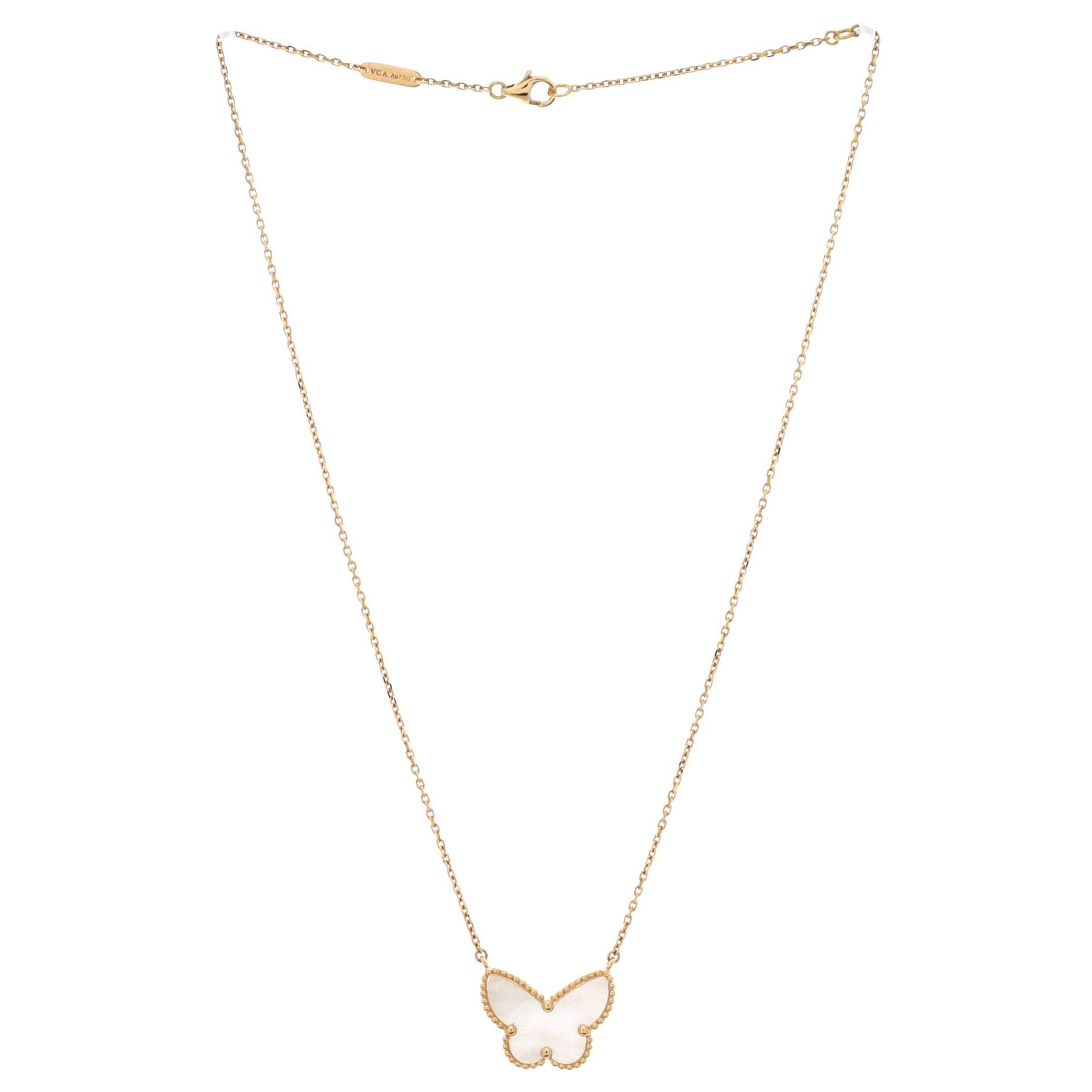 Van Cleef & Arpels Lucky Alhambra Butterfly Pendant Necklace Size ONE SIZE - 2 Thumbnail