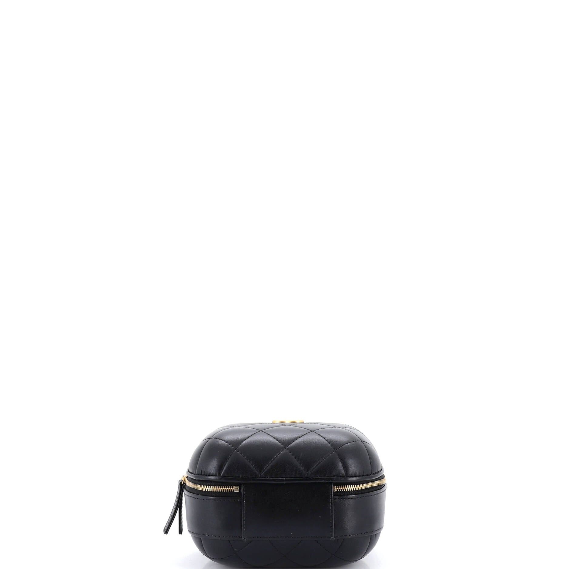 Chanel CC Bubble Top Handle Vanity Case with Chain Size ONE SIZE - 4 Thumbnail