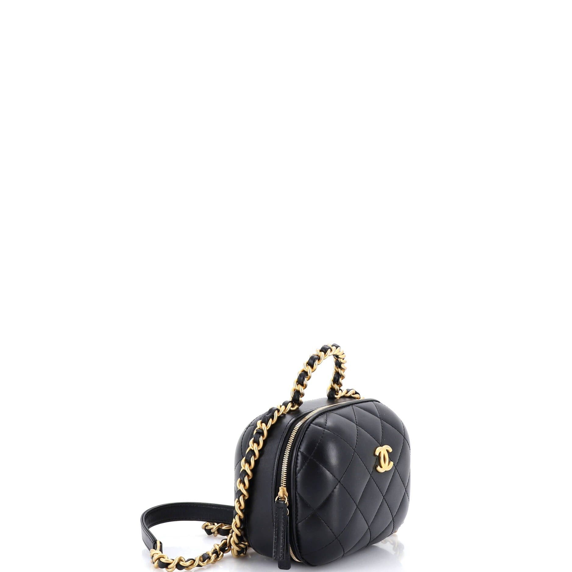 Chanel CC Bubble Top Handle Vanity Case with Chain Size ONE SIZE - 2 Thumbnail