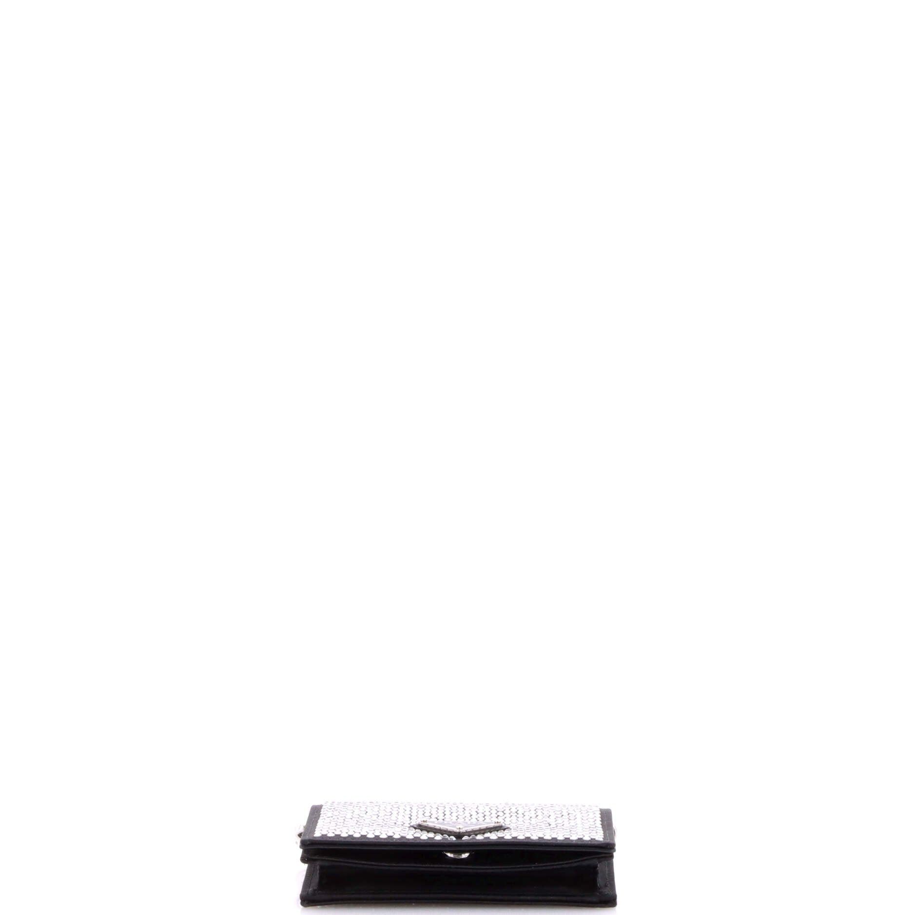 Prada Flap Card Holder with Chain Size ONE SIZE - 4 Thumbnail