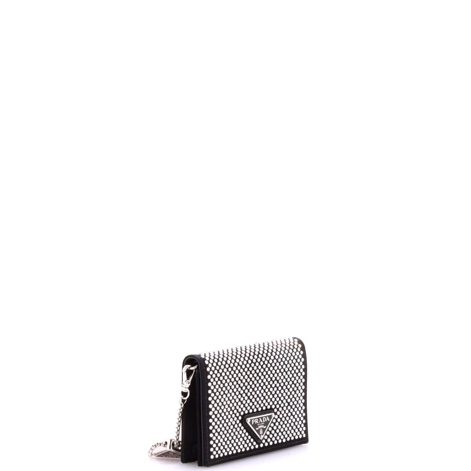 Prada Flap Card Holder with Chain Size ONE SIZE - 2 Thumbnail
