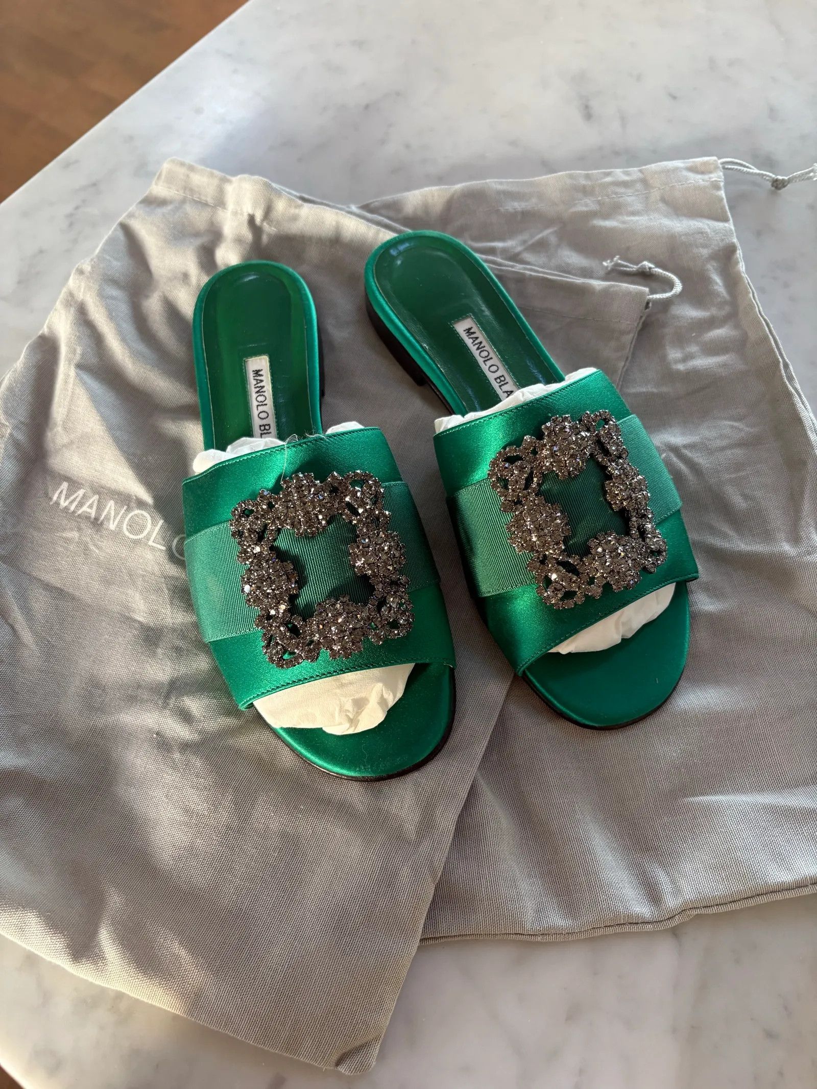 Manolo Blahnik Manolo Blahnik Martamod Sandals Size US 7 / IT 37 - 7 Thumbnail