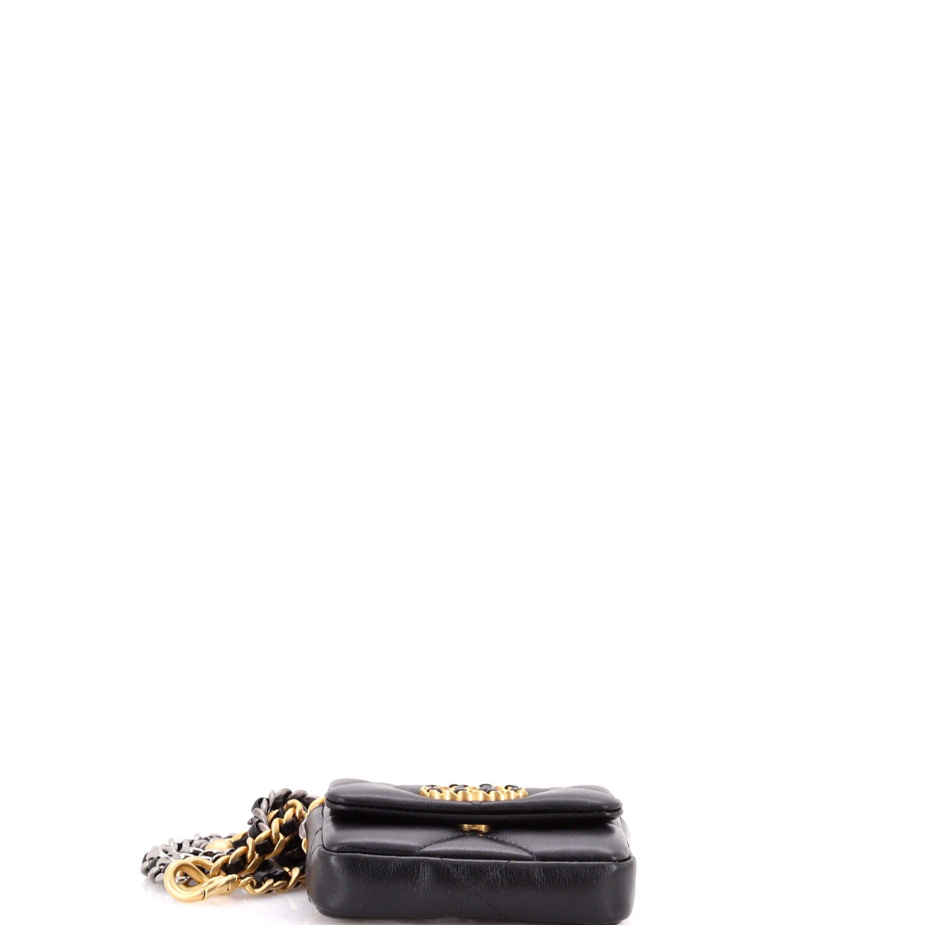 Chanel 19 Convertible Flap Coin Purse With Chain Size ONE SIZE - 5 Thumbnail