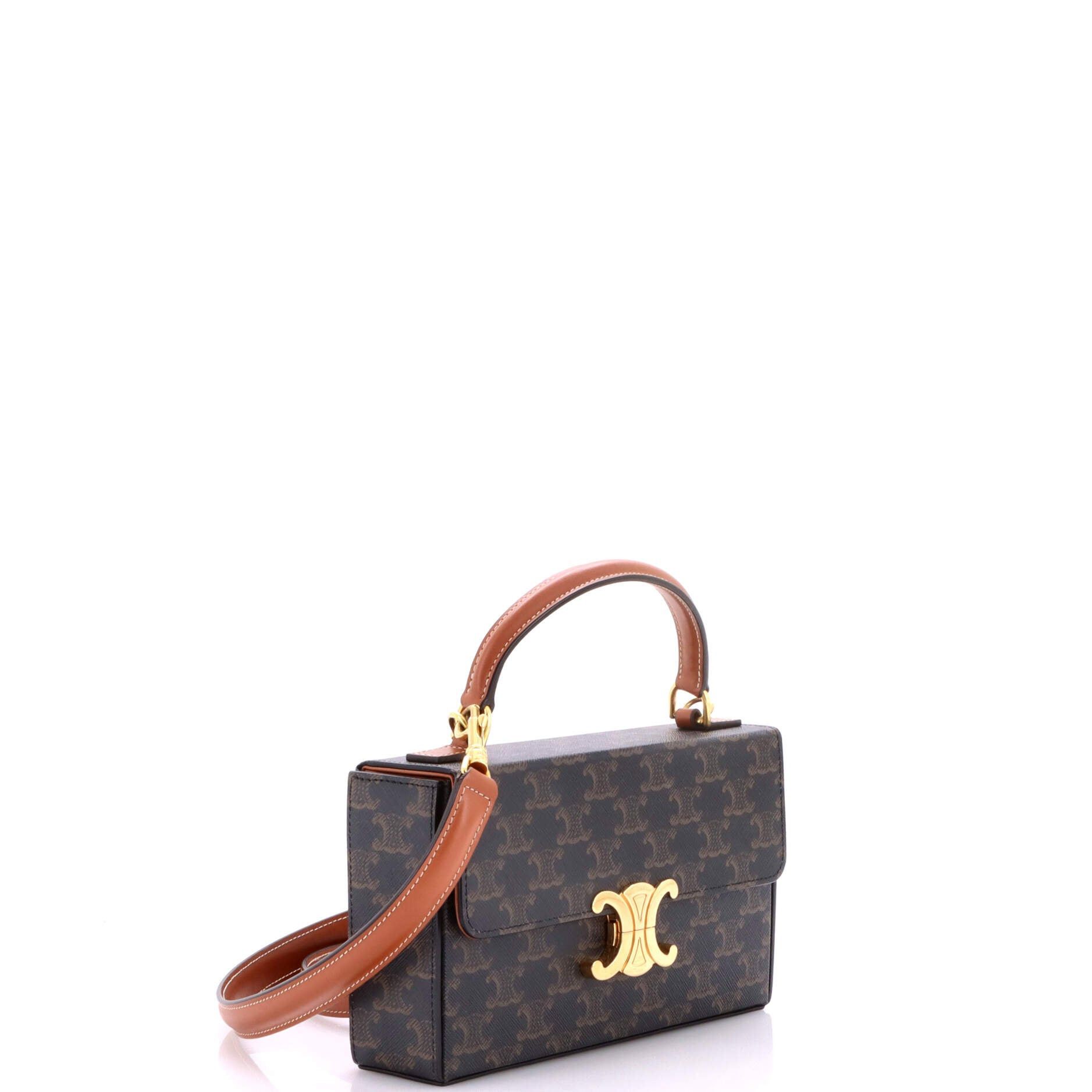 Celine Triomphe Box Top Handle Bag Size ONE SIZE - 2 Thumbnail