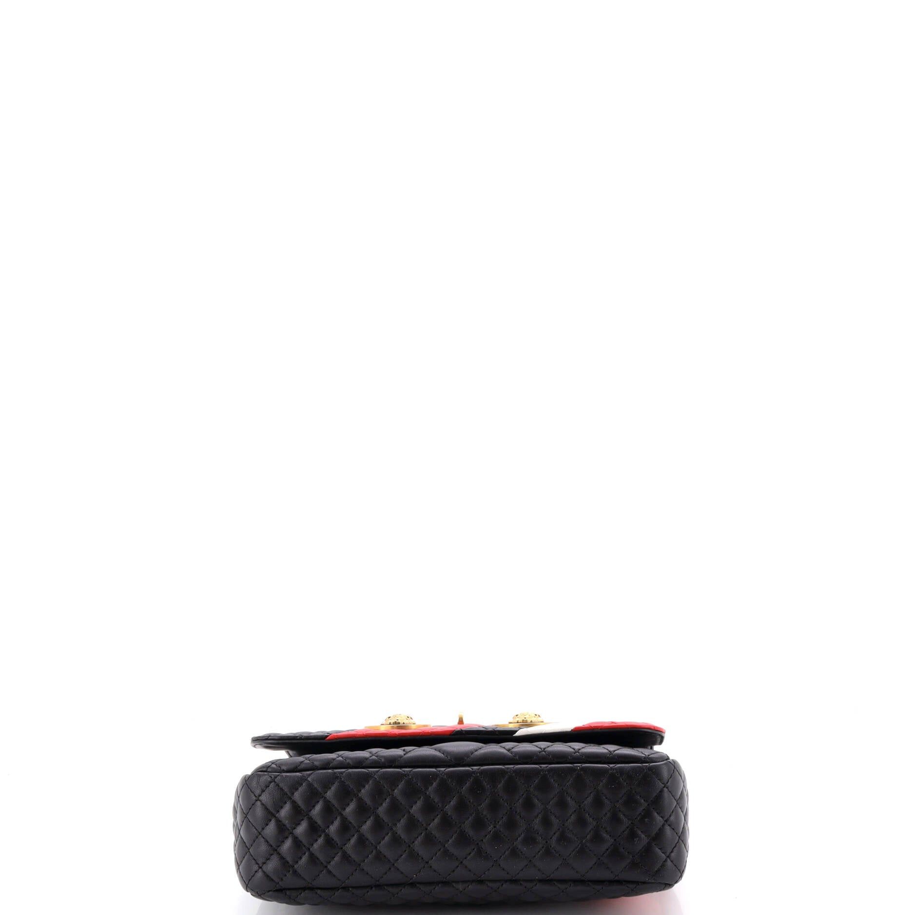 Medusa Padlock Icon Flap Bag