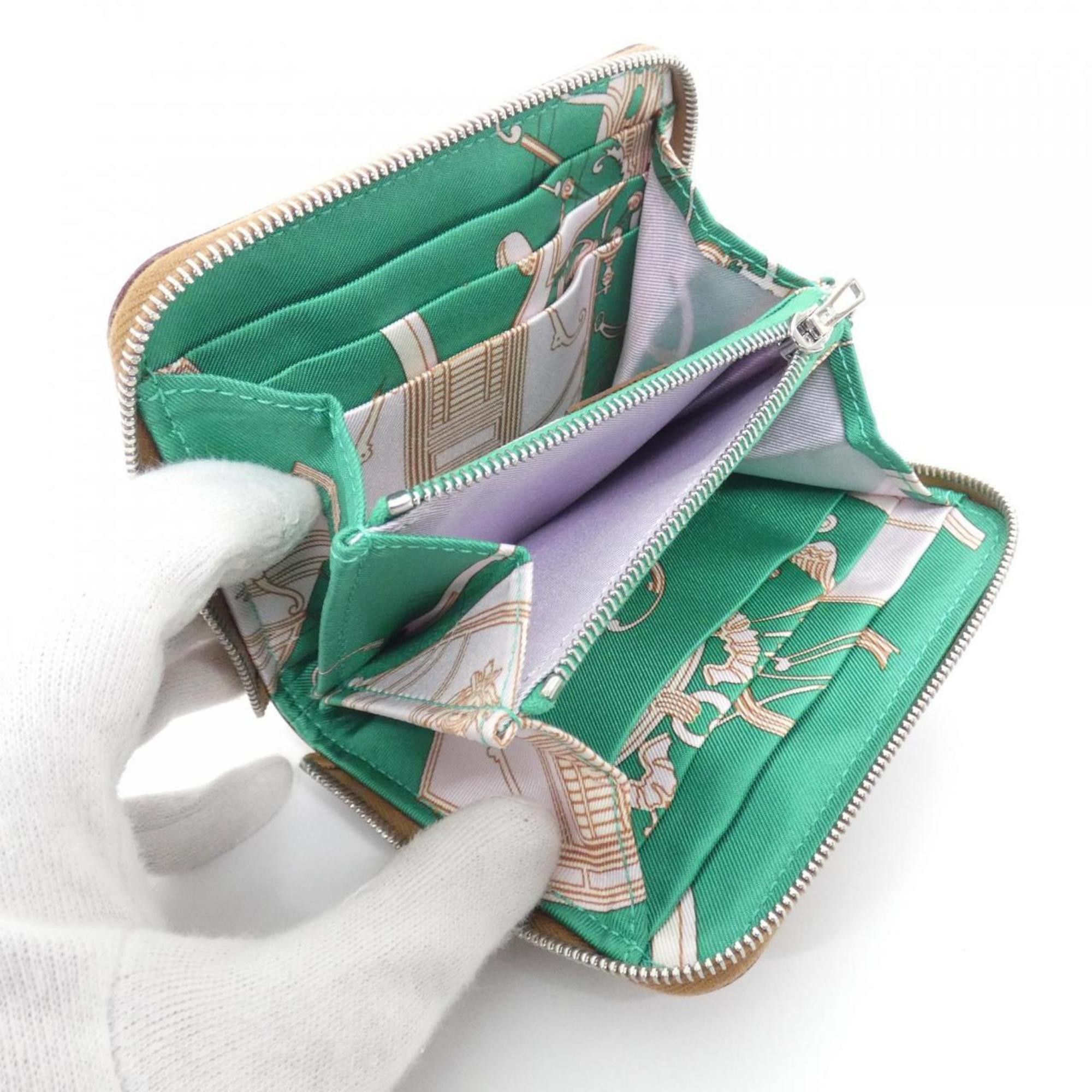 Hermes Hermes EX-LIBRIS Silk In Compact 070669CK Wallet Size ONE SIZE - 5 Thumbnail