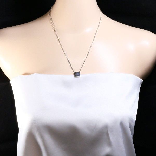 Gucci Gucci Square Plate 925 Silver Necklace Precious Metal Necklace DUTY FREE for USA