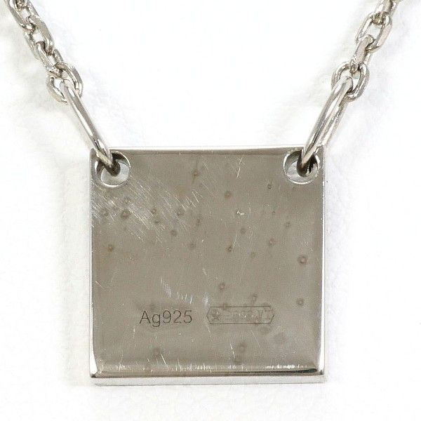 Gucci Gucci Square Plate 925 Silver Necklace Precious Metal Necklace DUTY FREE for USA