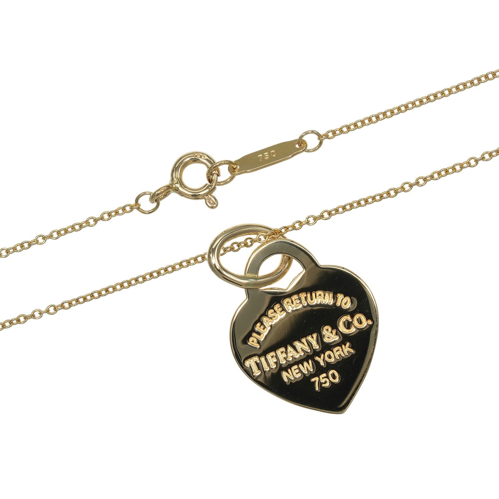 Tiffany & Co. Tiffany & Co. Tiffany & Co. Return to Tiffany Au750 Necklace Precious Metal Necklace DUTY FREE for USA Size ONE SIZE - 5 Thumbnail