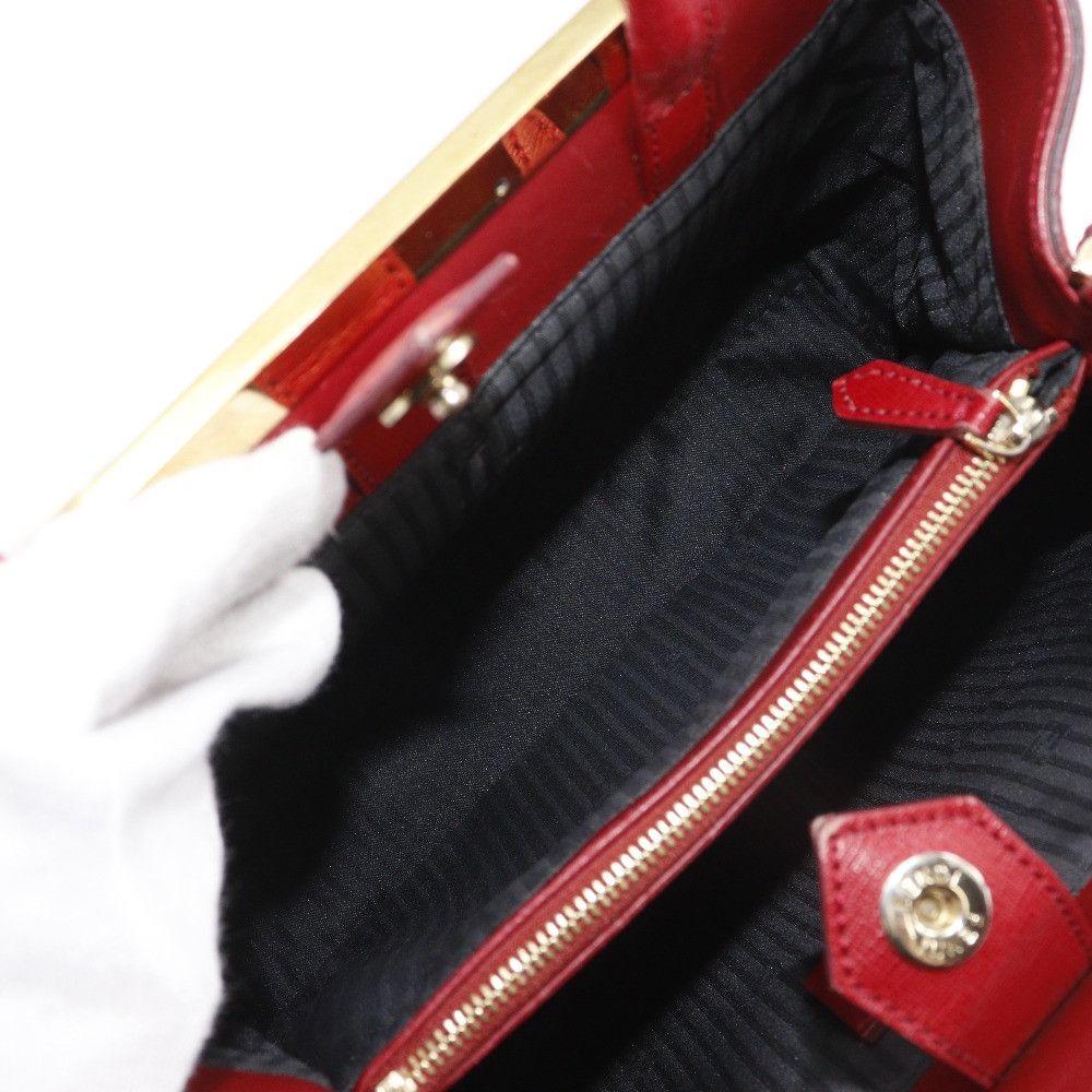Fendi Fendi Fendi Petit 2Jours Leather Handbag Leather Handbag 8BH253 DUTY FREE for USA Size ONE SIZE - 7 Thumbnail
