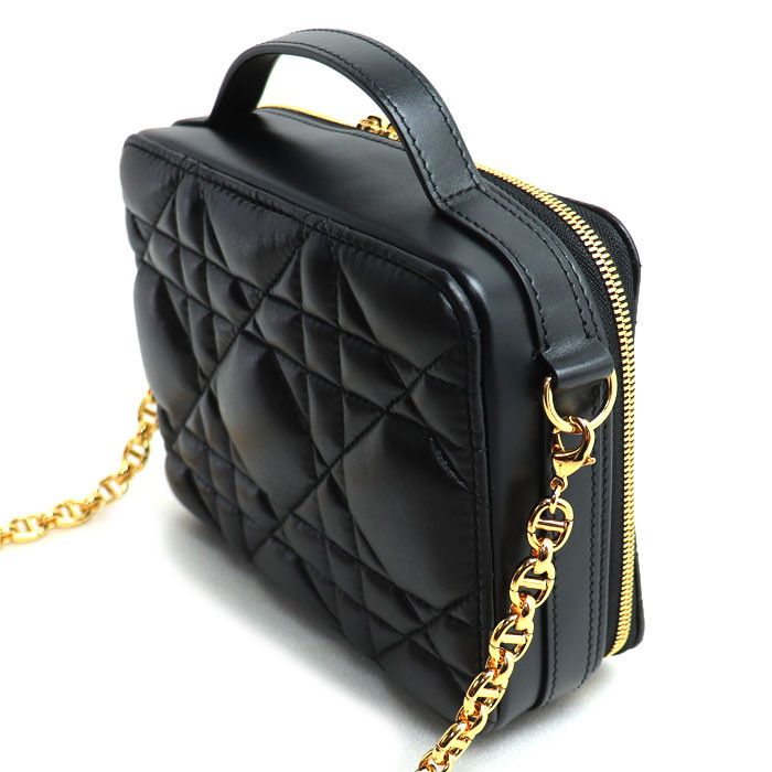 Dior Dior Dior Macro Cannage Caro Leather 2way Shoulder Bag Leather Shoulder Bag S5140UNGX_M900 DUTY FREE for USA Size ONE SIZE - 2 Thumbnail