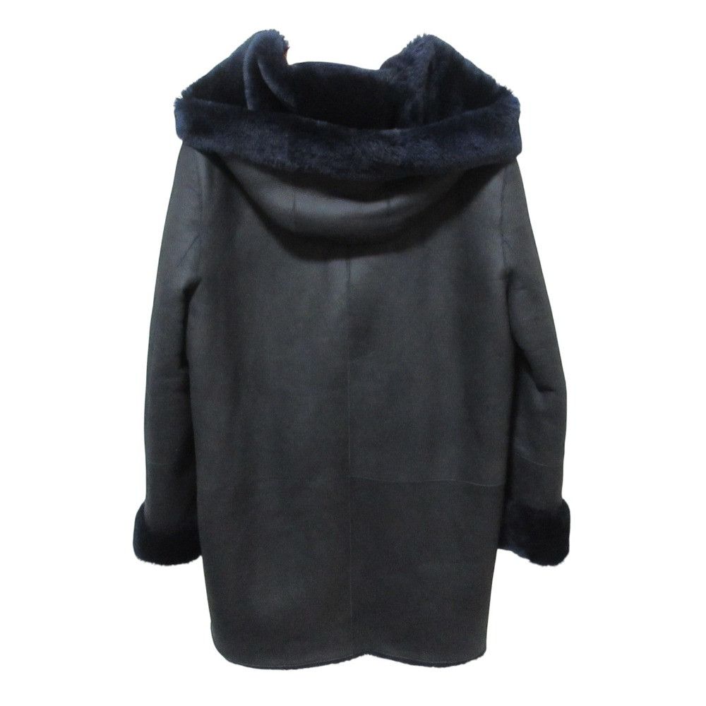 Theory Theory Theory SILKY NAPPALAN CLAIRENE F Shearling Reversible Coat Fur Outerwear DUTY FREE for USA Size ONE SIZE - 2 Thumbnail