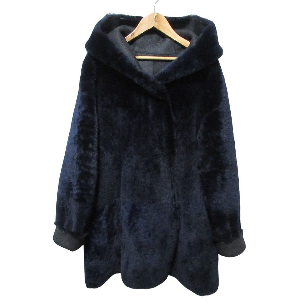 Theory Theory Theory SILKY NAPPALAN CLAIRENE F Shearling Reversible Coat Fur Outerwear DUTY FREE for USA Size ONE SIZE - 7 Thumbnail