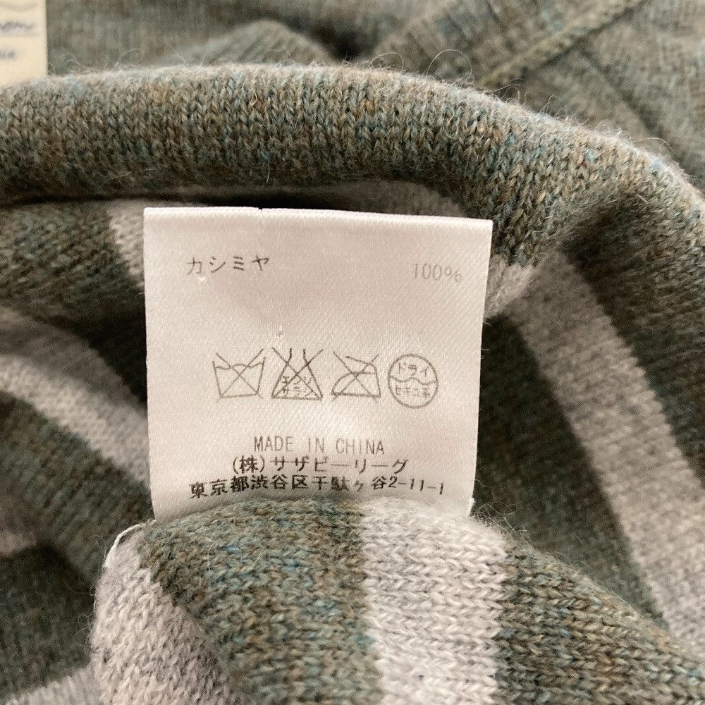Other Other Ron Herman 100% Cashmere Stripe Knit Pullover Textile Tops DUTY FREE for USA Size ONE SIZE - 5 Thumbnail