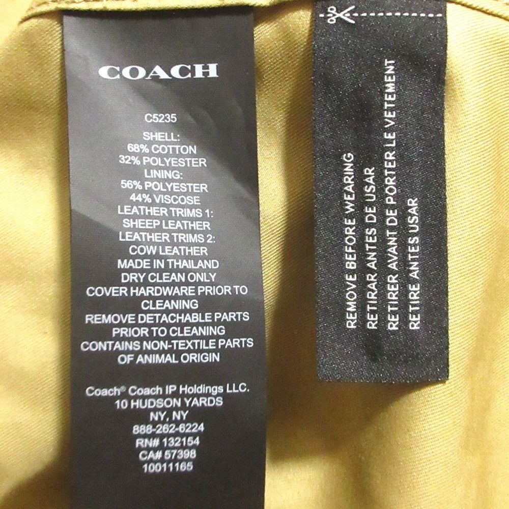Coach Coach COACH THE TRENCH Leather Trench Coat Leather Outerwear C5235 DUTY FREE for USA Size ONE SIZE - 13 Thumbnail