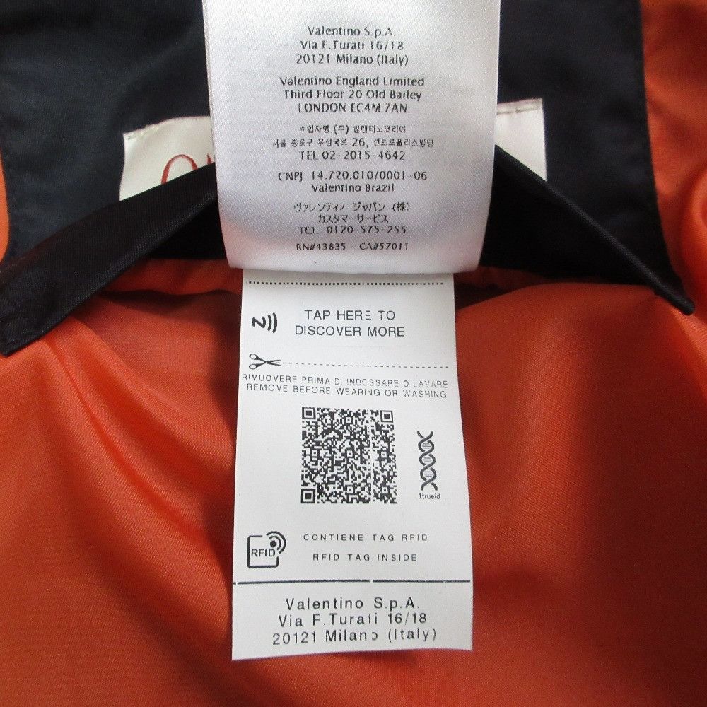 Valentino Valentino Valentino Back Logo Print Bomber Jacket Textile Outerwear XV3CIF15826 DUTY FREE for USA Size ONE SIZE - 14 Thumbnail