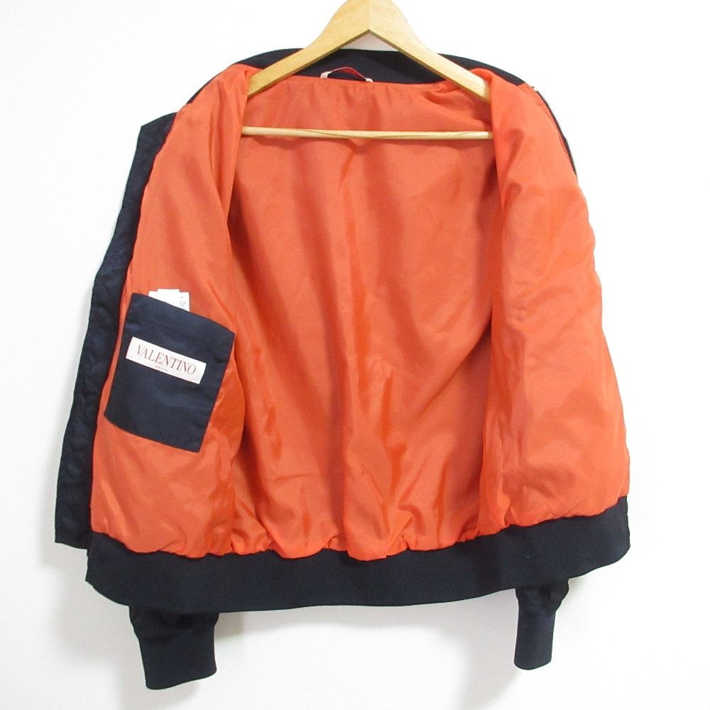 Valentino Valentino Valentino Back Logo Print Bomber Jacket Textile Outerwear XV3CIF15826 DUTY FREE for USA Size ONE SIZE - 4 Thumbnail