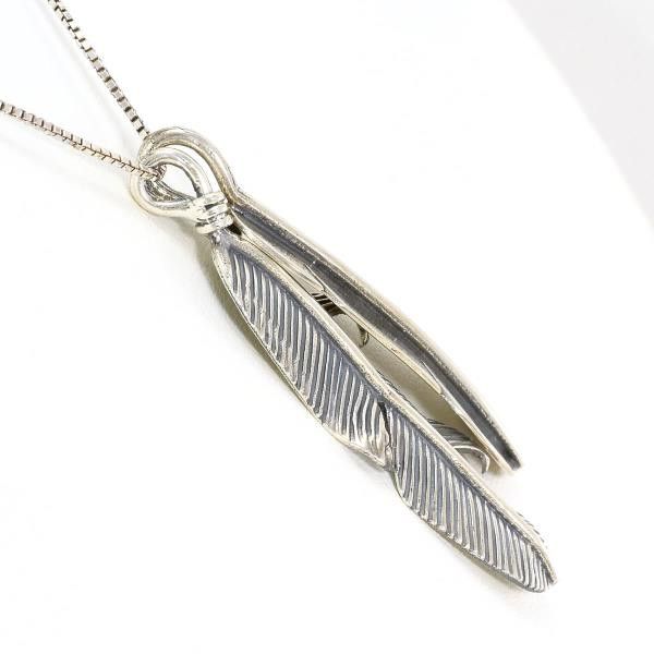 Other Other 925 Silver Feather Necklace Precious Metal Necklace DUTY FREE for USA Size ONE SIZE - 2 Thumbnail